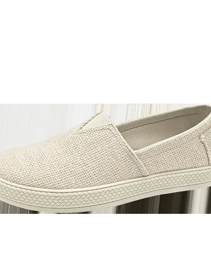 Easy slip on Linen Shoes – Canvas & Breathable Style.