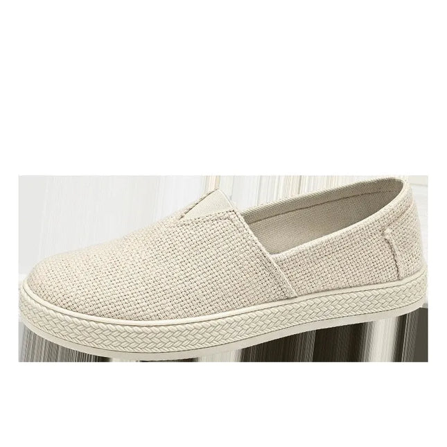 Easy slip on Linen Shoes – Canvas & Breathable Style.