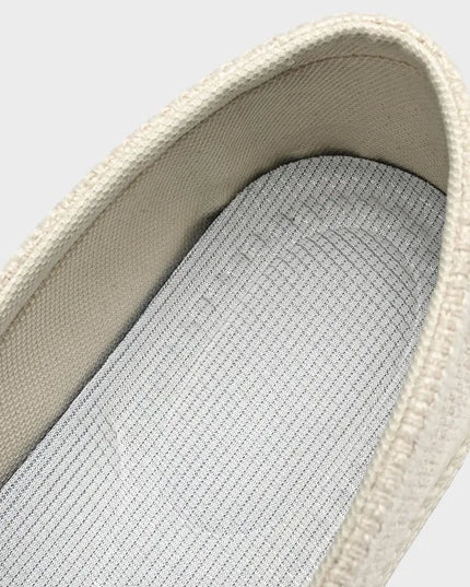 Easy slip on Linen Shoes – Canvas & Breathable Style.