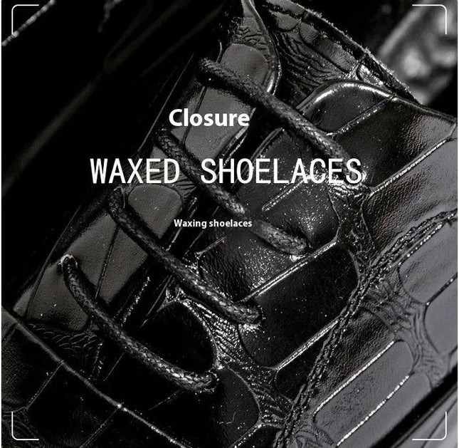 Elegant Height Increasing Leather Shoes.