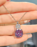 Purple Diamond Necklace