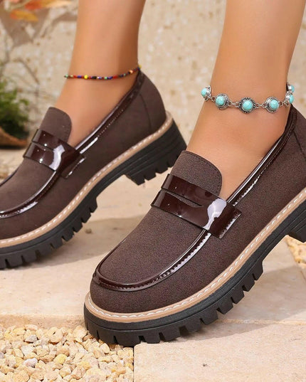 Elevated Comfort Platform Loafers.