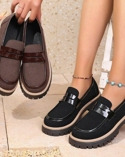 Elevated Comfort Platform Loafers.