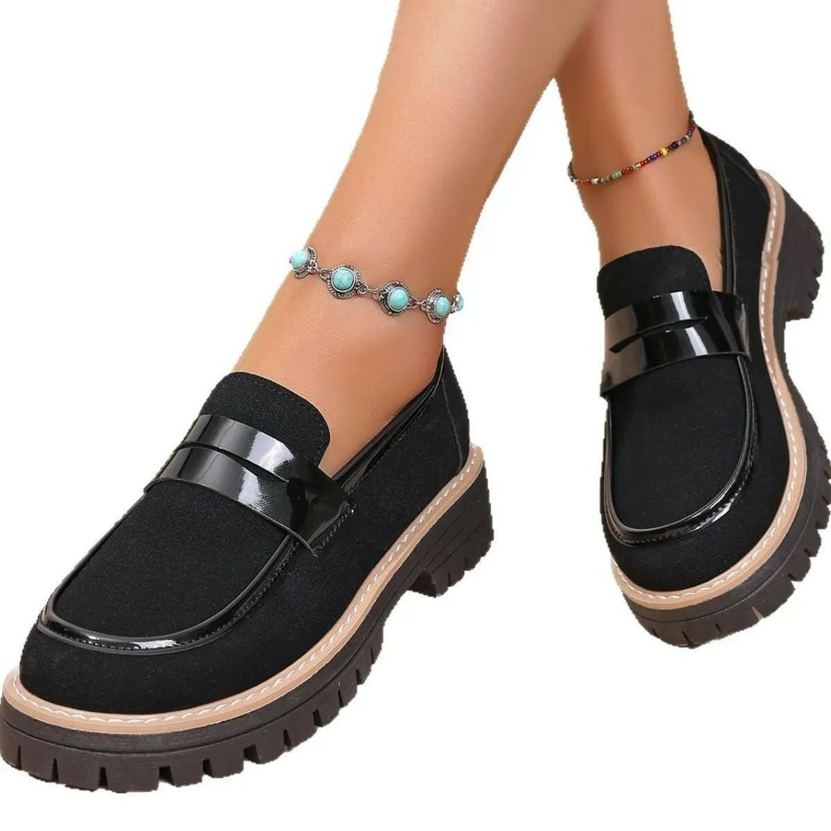 Elevated Comfort Platform Loafers.
