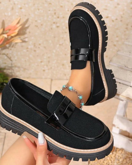 Elevated Comfort Platform Loafers.