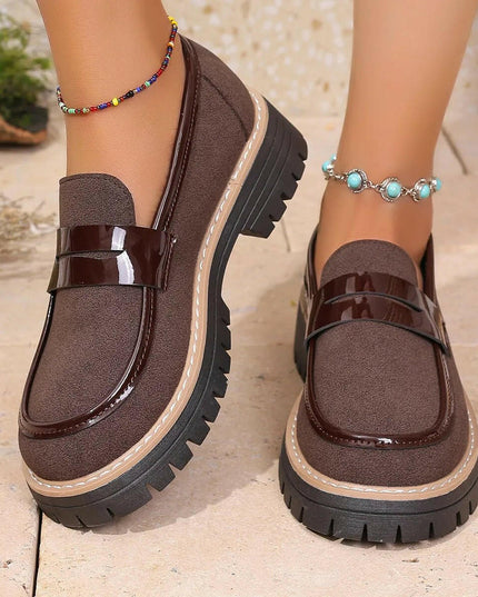 Elevated Comfort Platform Loafers.