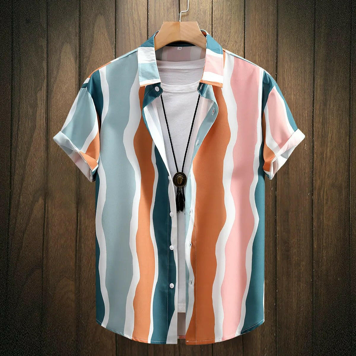 Eye-Catching Digital Pattern Men's Shirt.