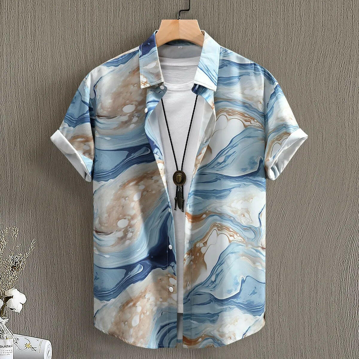 Eye-Catching Digital Pattern Men's Shirt.