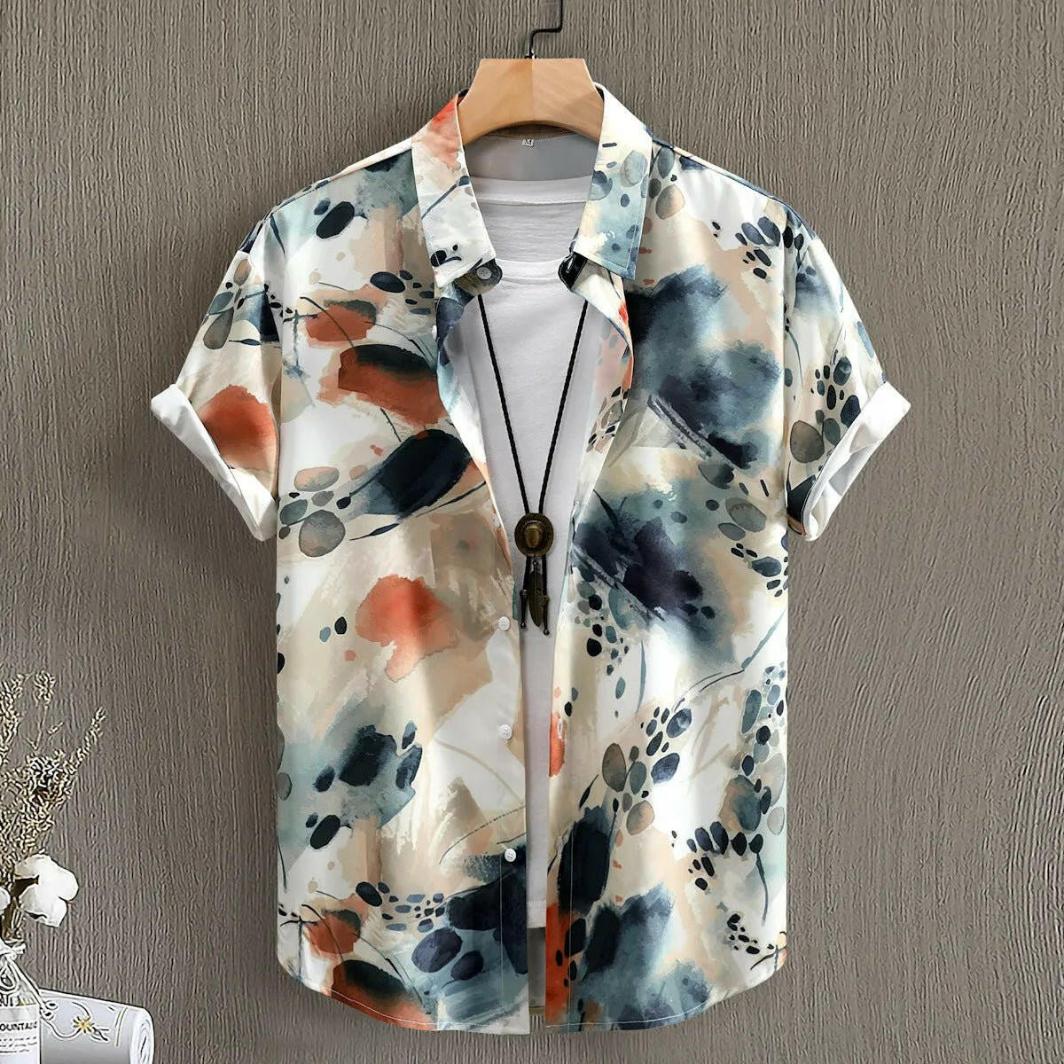 Eye-Catching Digital Pattern Men's Shirt.