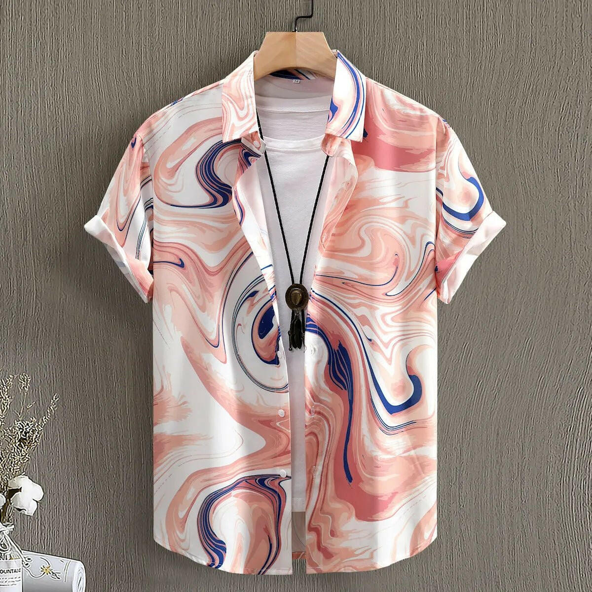 Eye-Catching Digital Pattern Men's Shirt.