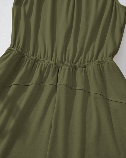 Green dress on a white background