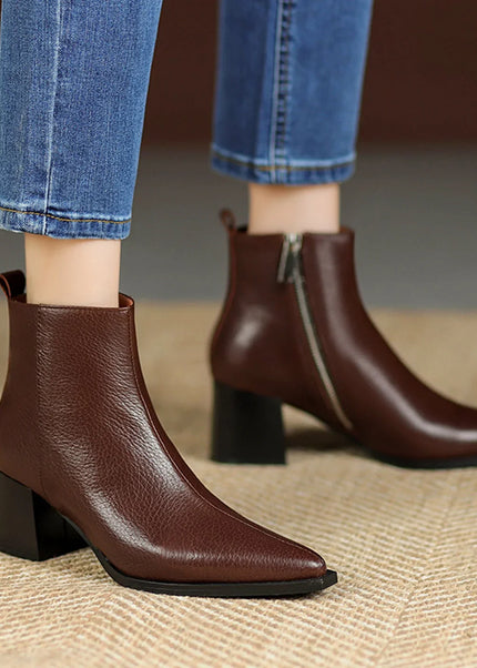 Women's Leather Ankle Boots