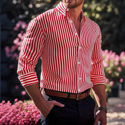 Striped Long Sleeve Shirt.