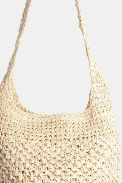 Fame Intricate Braided Hobo Shoulder Bag.