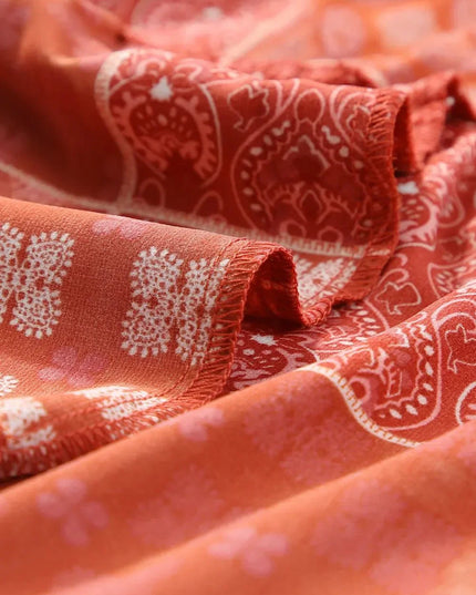 Floral Drawstring Midi Skirt.