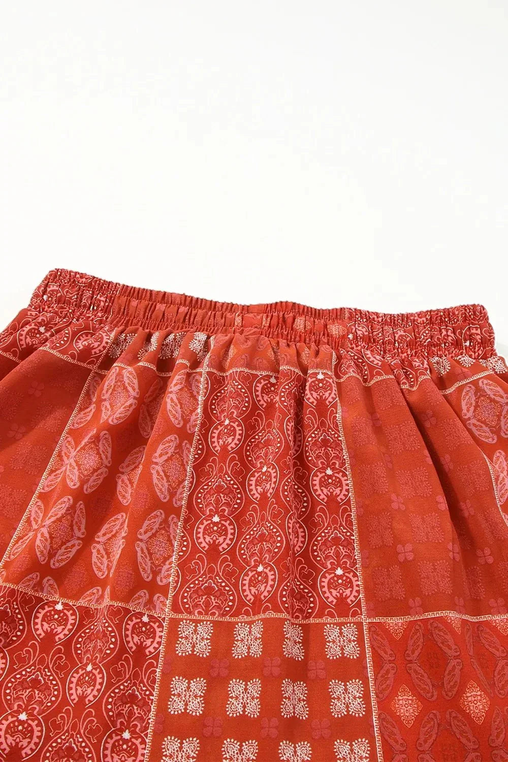 Floral Drawstring Midi Skirt.