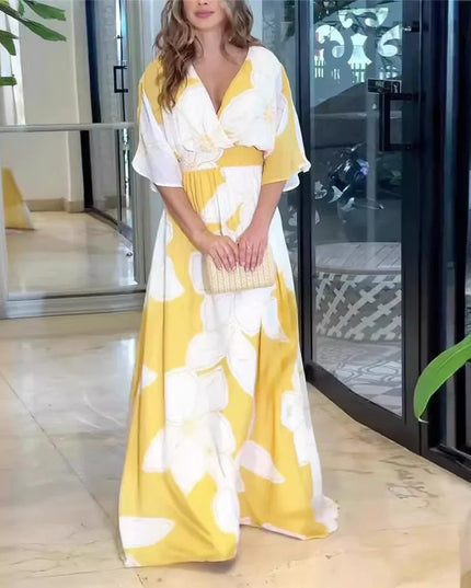 Flowy Floral Long Dress.