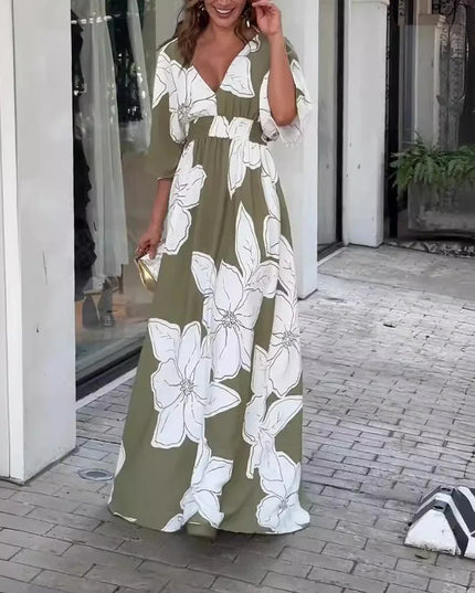 Flowy Floral Long Dress.