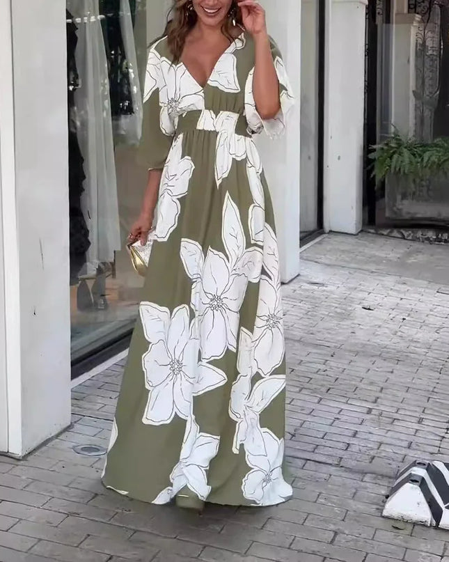 Flowy Floral Long Dress.