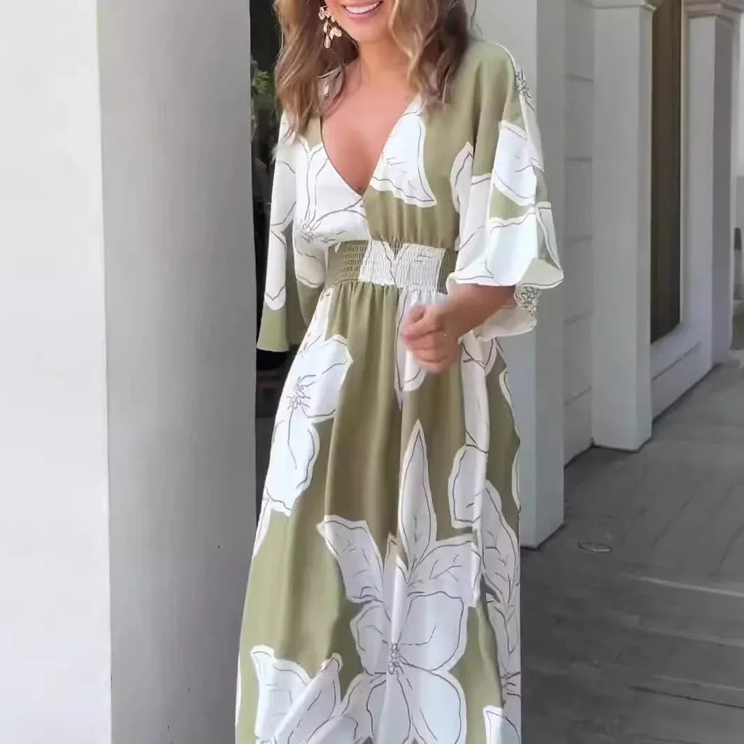 Flowy Floral Long Dress.