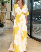 Yellow Background Flower