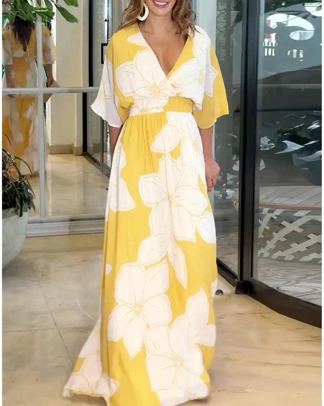 Flowy Floral Long Dress.