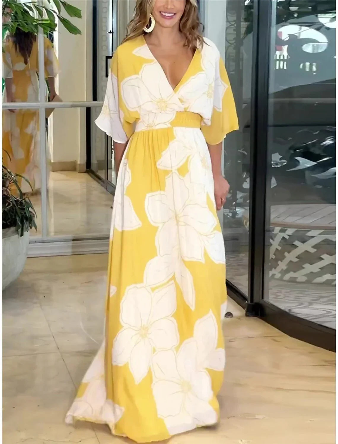 Flowy Floral Long Dress.