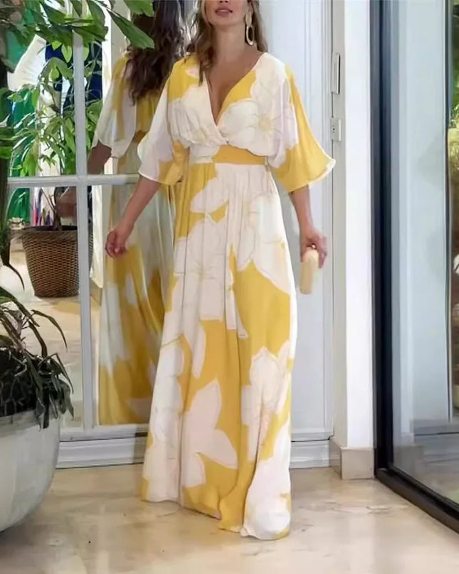 Flowy Floral Long Dress.