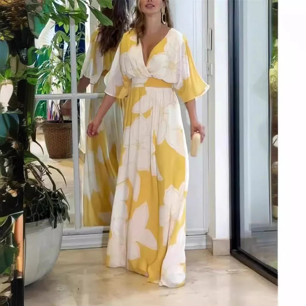 Flowy Floral Long Dress.