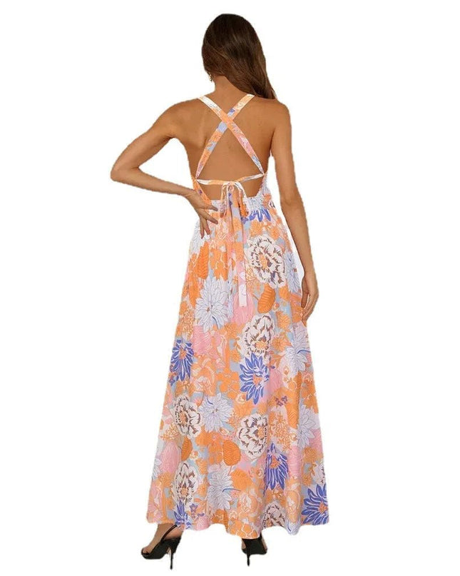Flowy Printed Summer Dress.