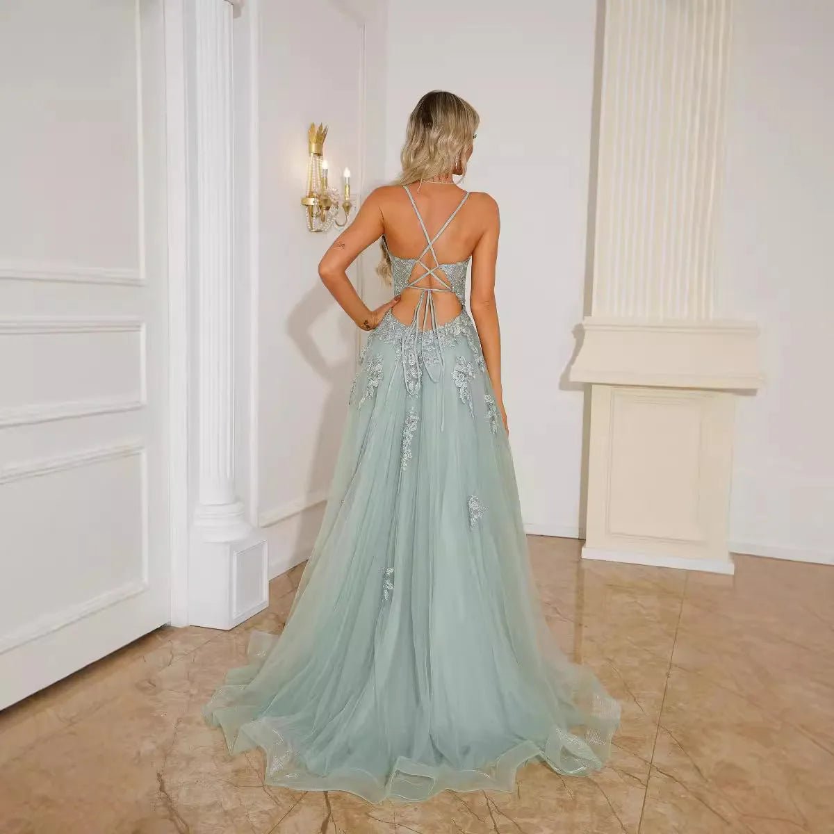 Glamorous Long Dance Dress for Evenings.