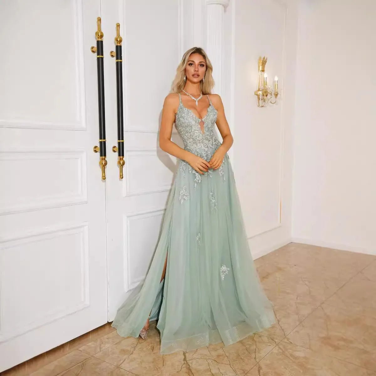 Glamorous Long Dance Dress for Evenings.