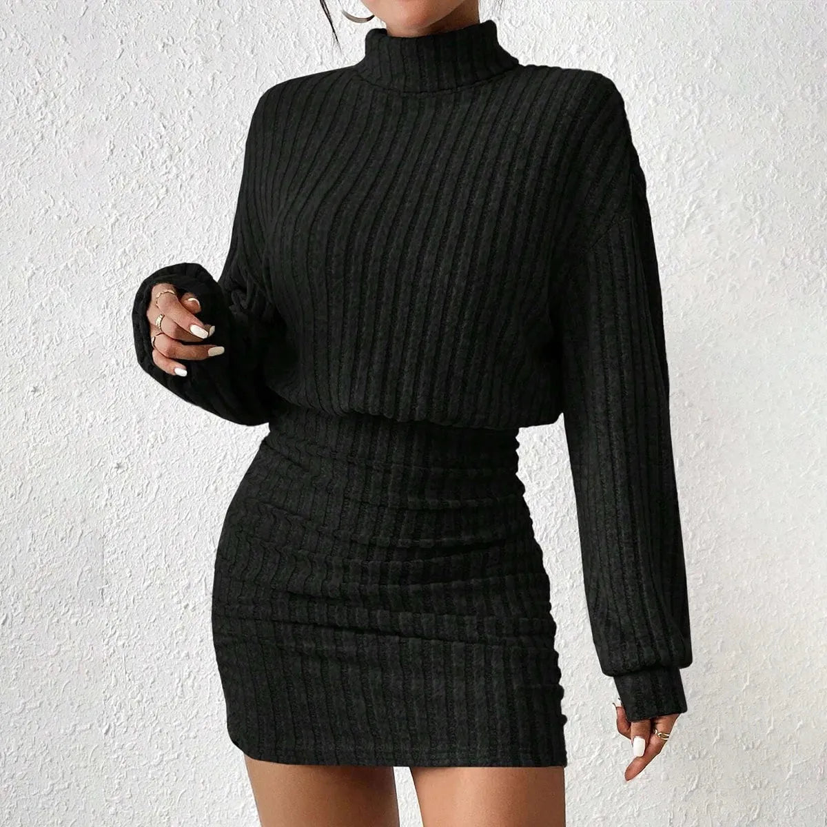 High neck mini a line short dresses.
