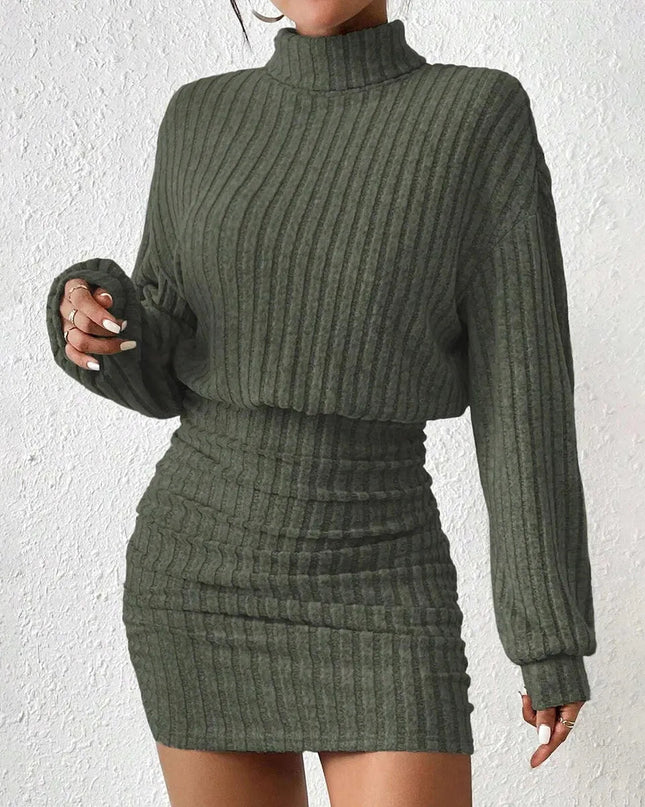 High neck mini a line short dresses.