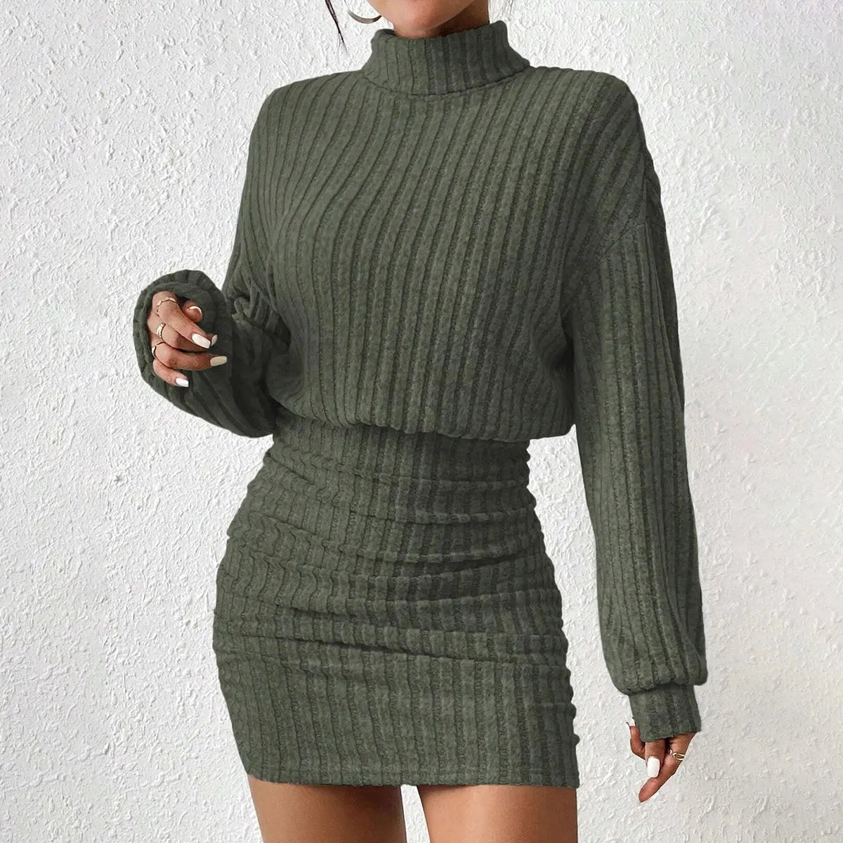 High neck mini a line short dresses.