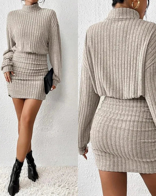 High neck mini a line short dresses.