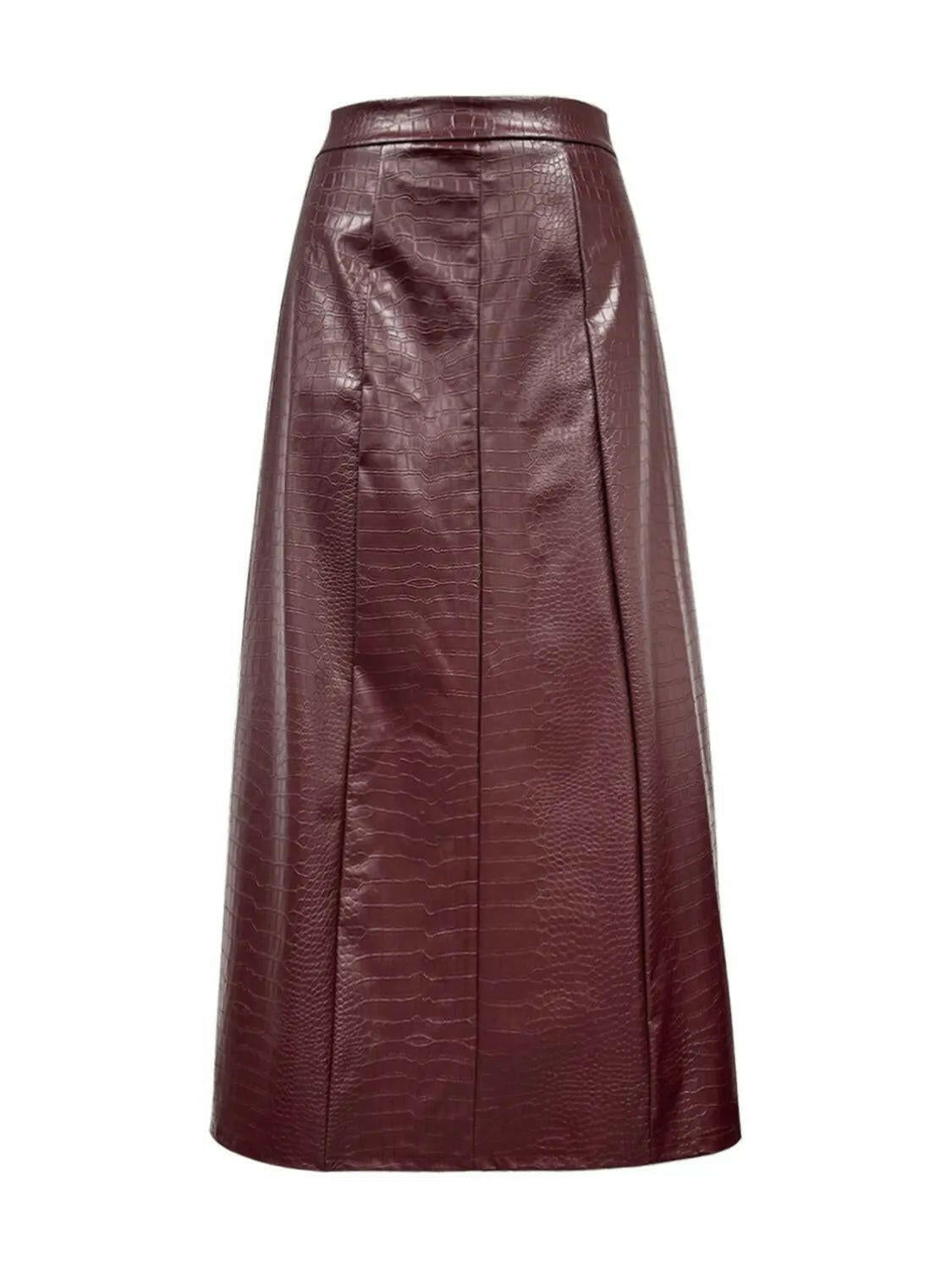 High Waist Midi Skirt.