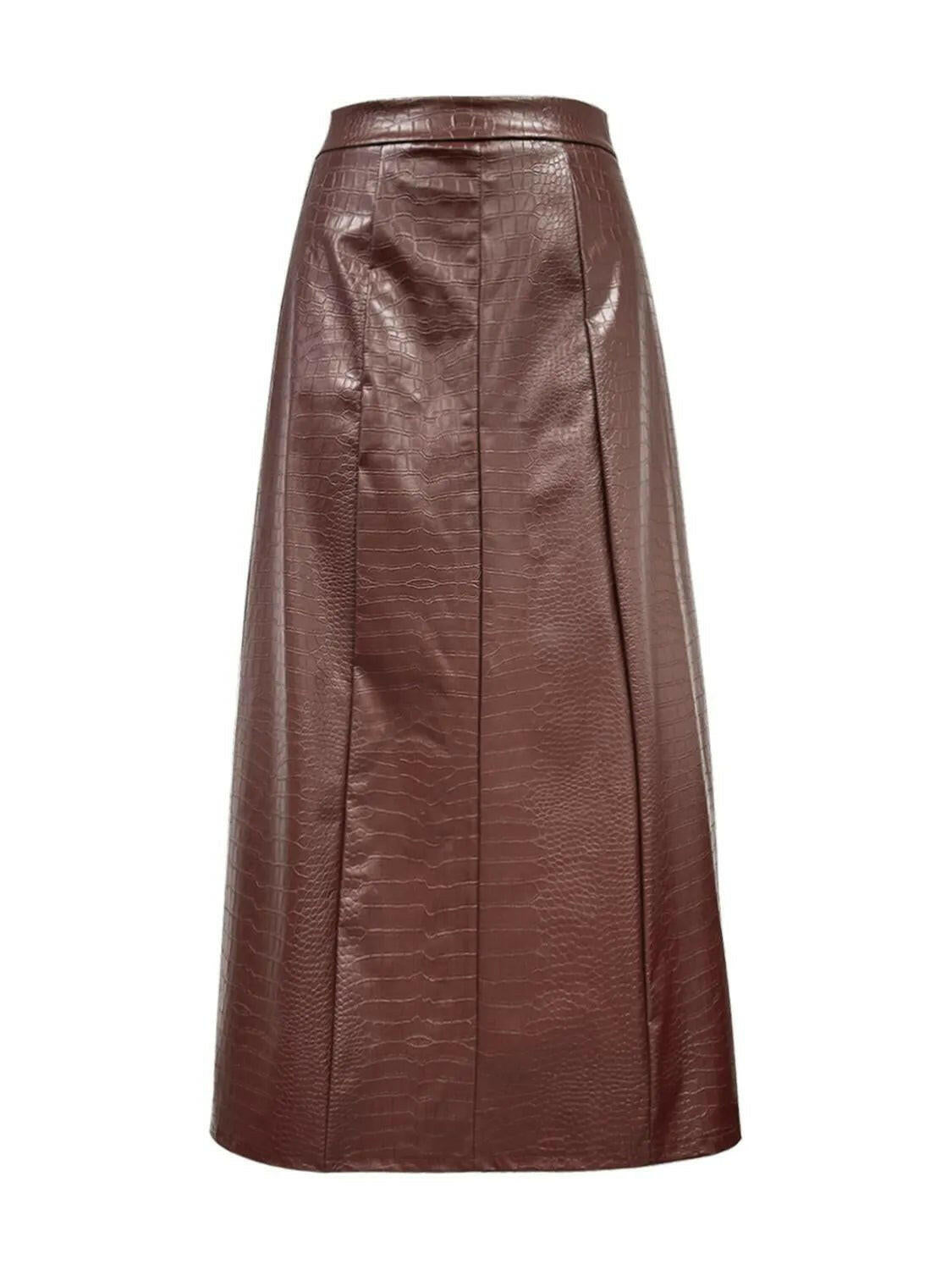 High Waist Midi Skirt.