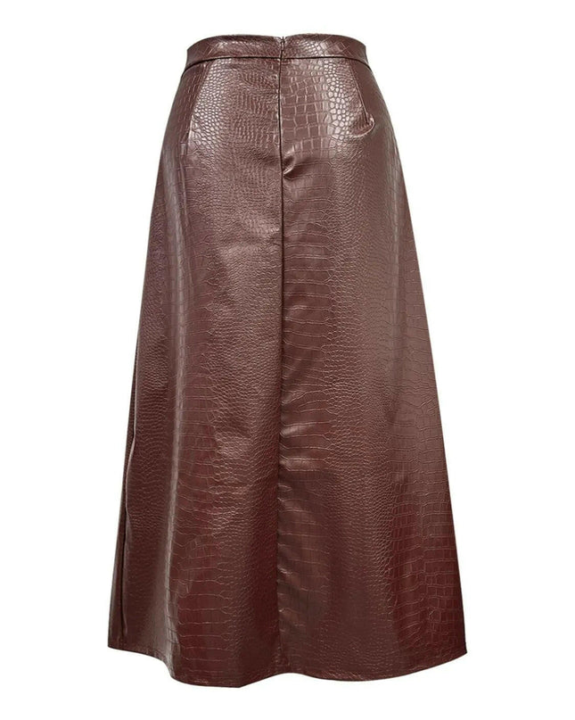 High Waist Midi Skirt.