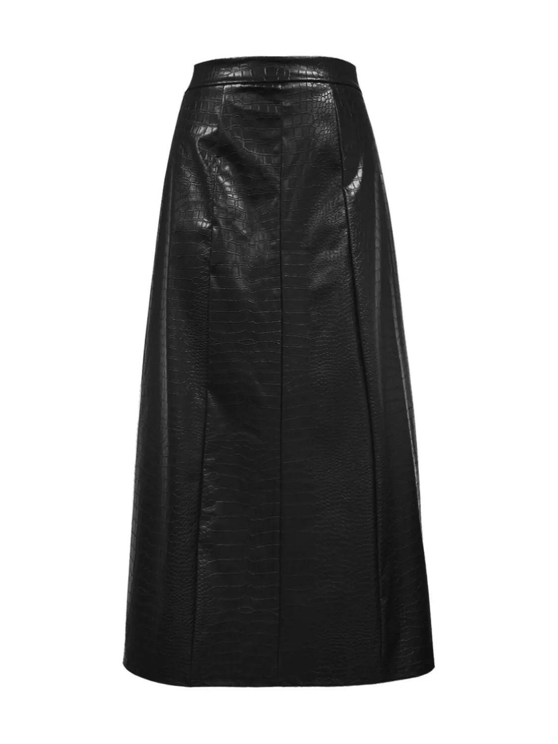 High Waist Midi Skirt.