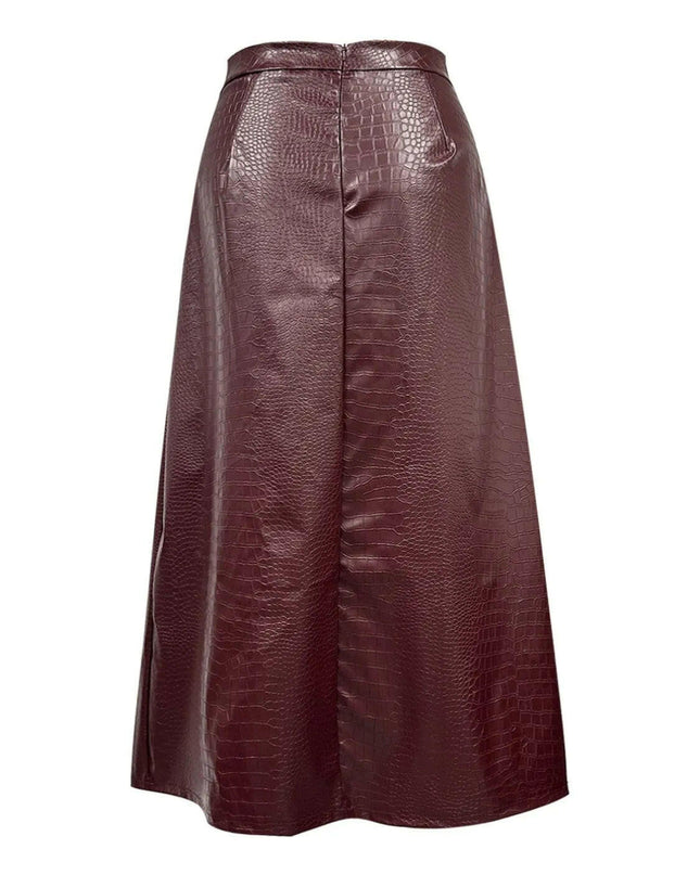 High Waist Midi Skirt.
