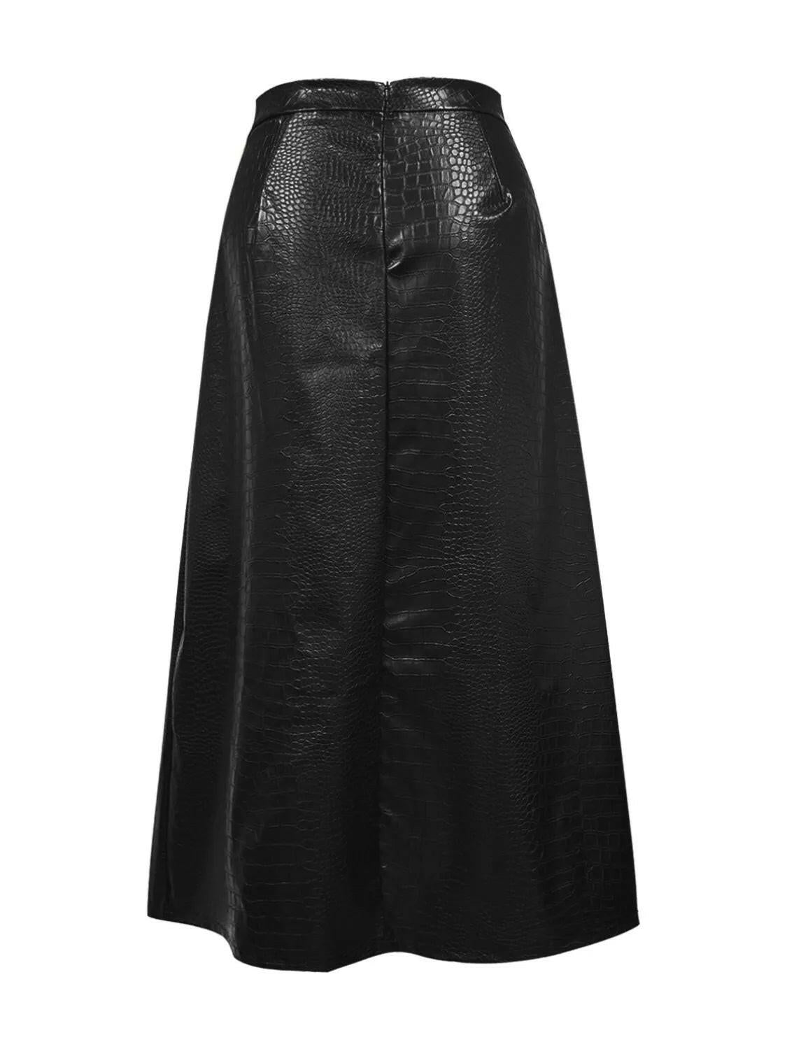 High Waist Midi Skirt.