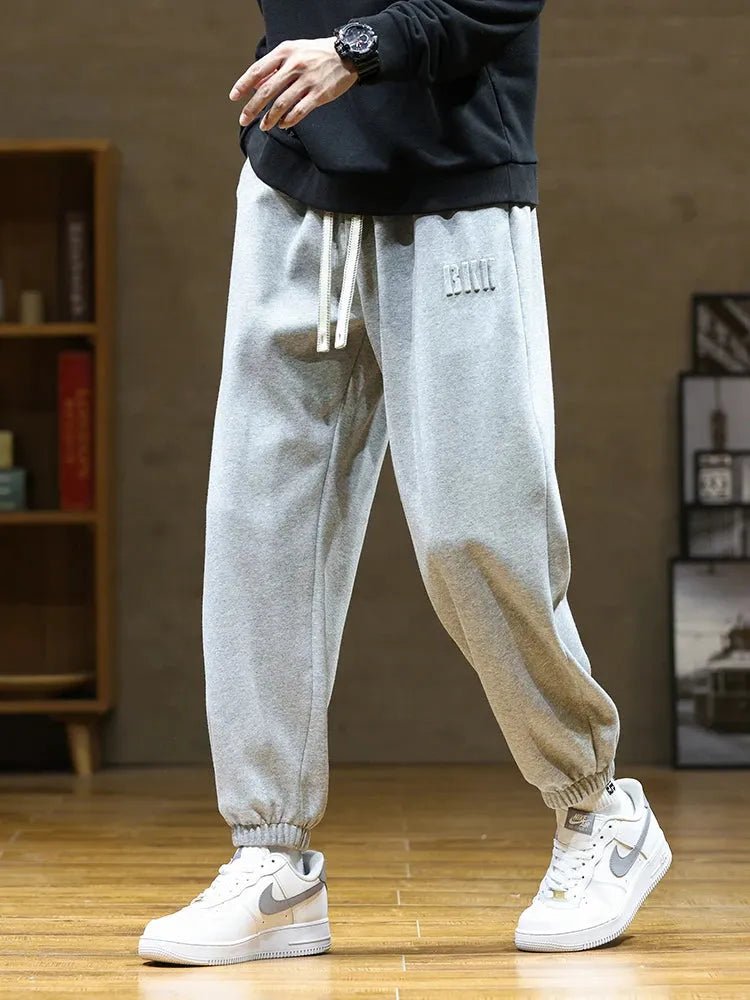 Jogger Pants Hip Hop Streetwear Ankle Length Cotton.