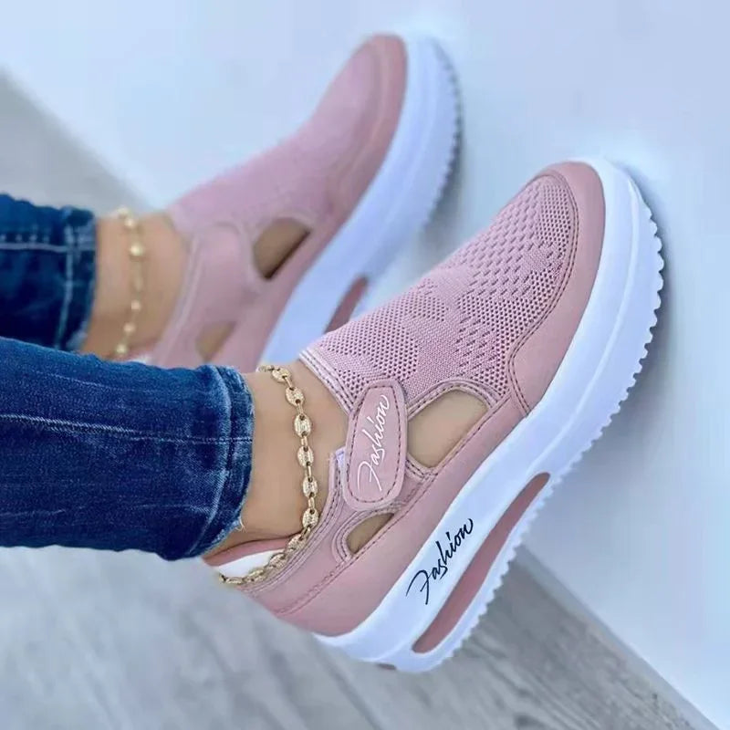 Lightweight Mesh Summer Sneakers for Women – Fashionable & Non-Slip.