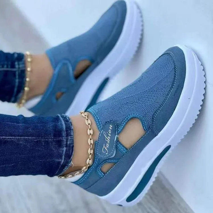 Lightweight Mesh Summer Sneakers for Women – Fashionable & Non-Slip.