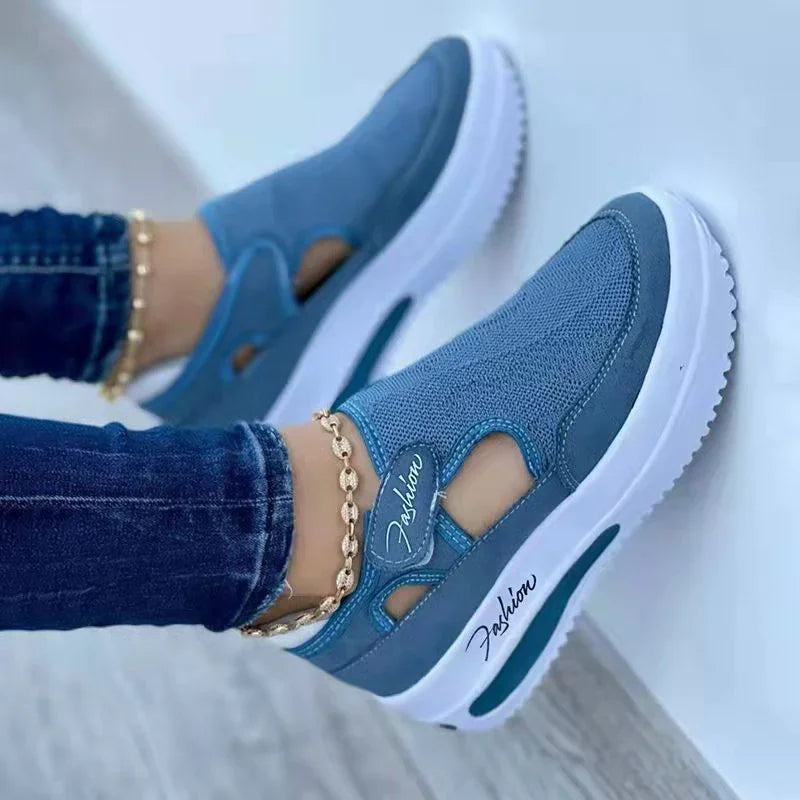 Lightweight Mesh Summer Sneakers for Women – Fashionable & Non-Slip.