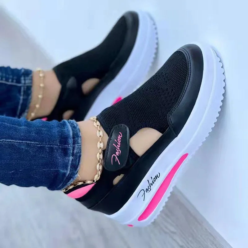 Lightweight Mesh Summer Sneakers for Women – Fashionable & Non-Slip.