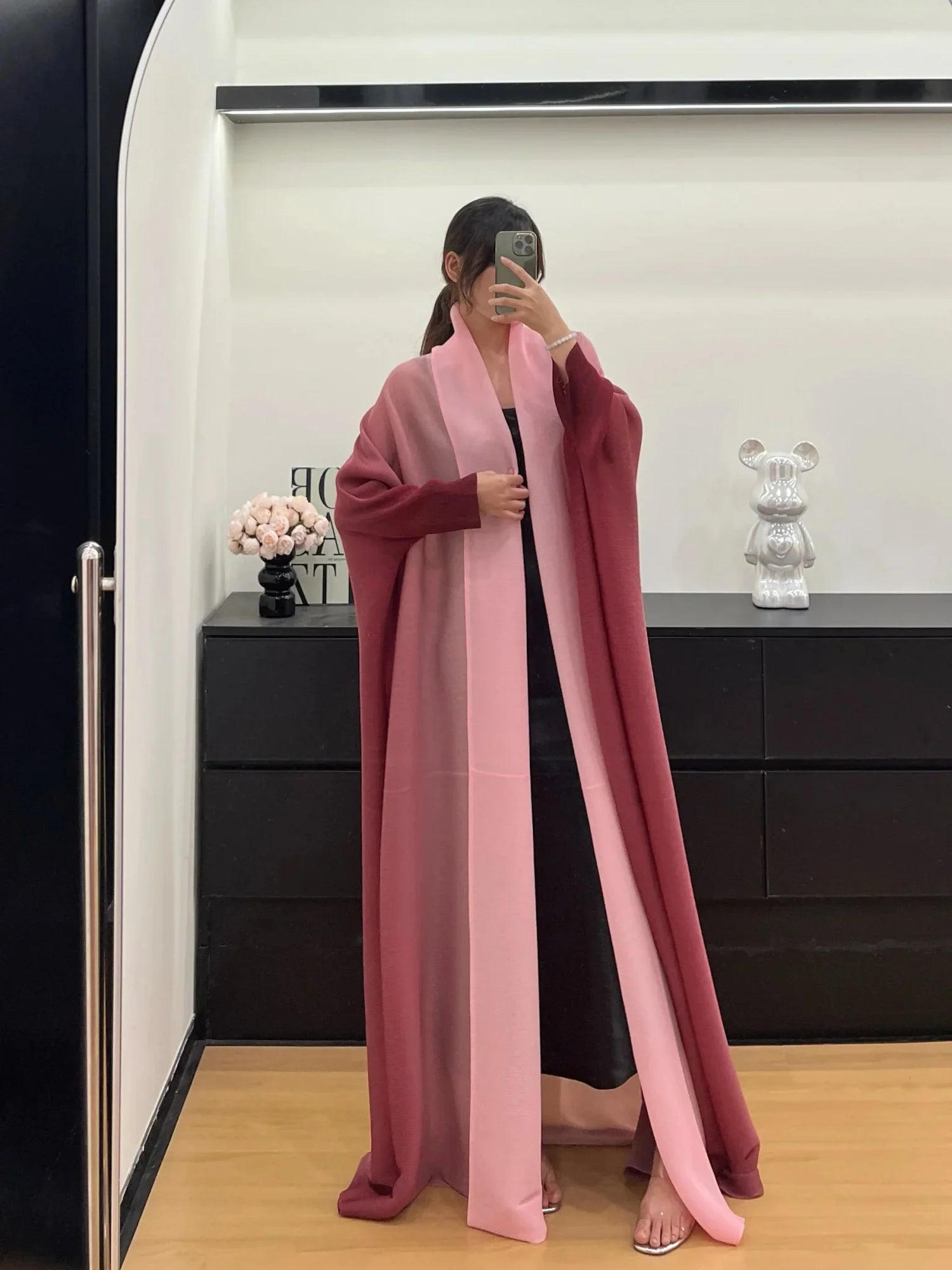Long Retro Windbreaker Coat.