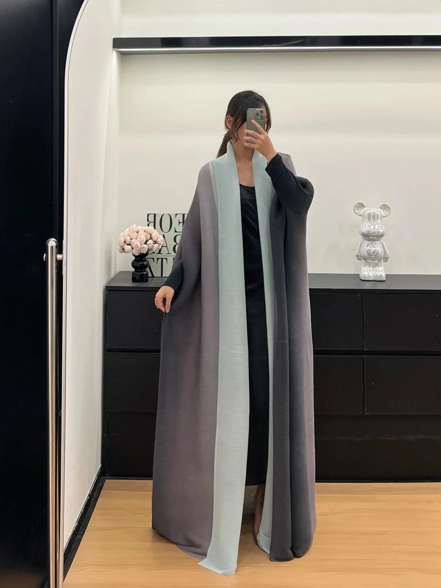 Long Retro Windbreaker Coat.