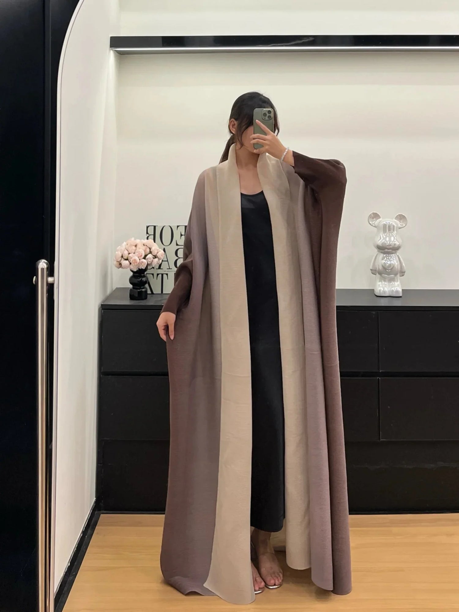 Long Retro Windbreaker Coat.